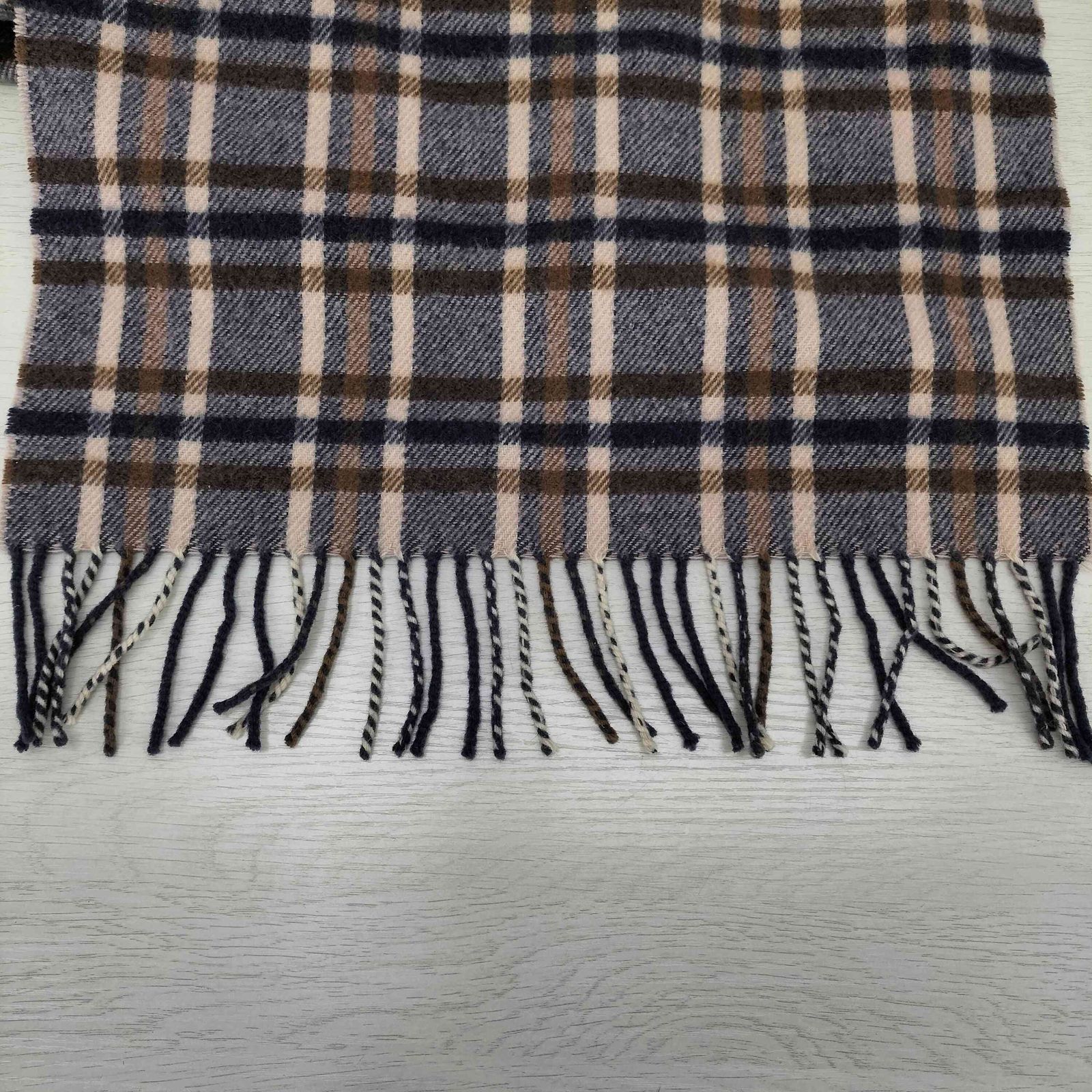 アクアスキュータム AQUASCUTUM チェックマフラー メンズ 表記無