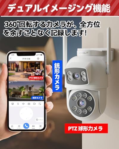 360°パンチルト投光