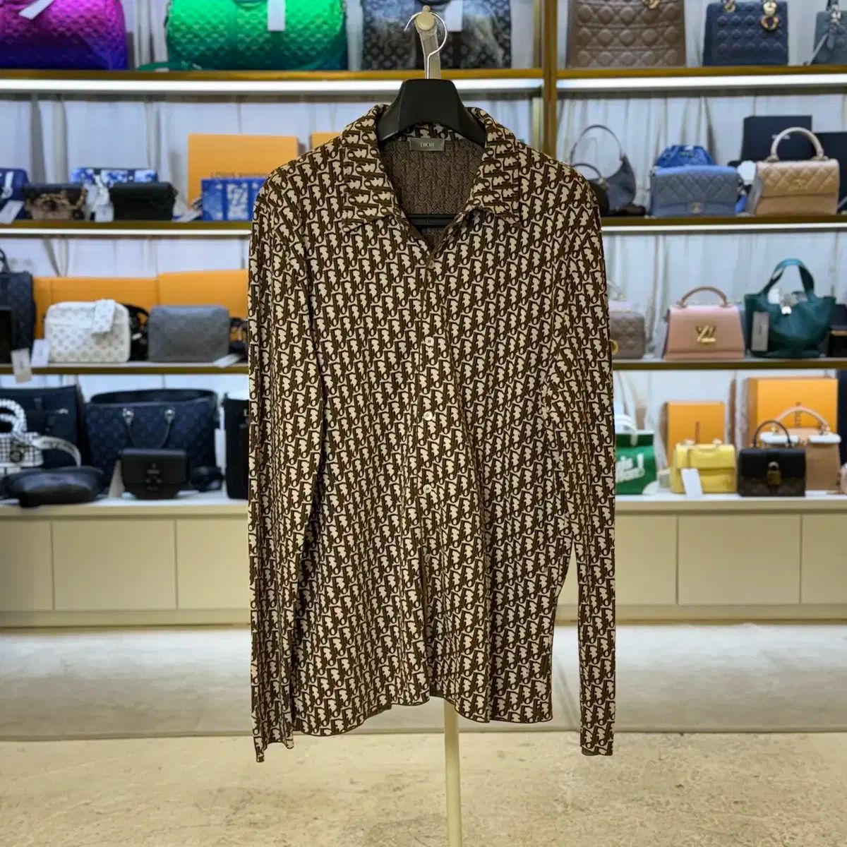 ディオール オブリーク ニット オーバーサイズシャツ