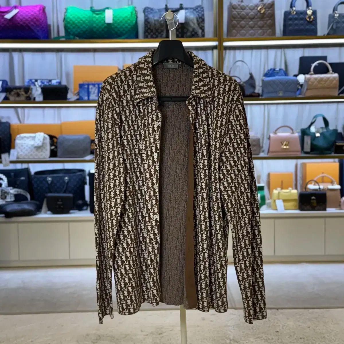 ディオール オブリーク ニット オーバーサイズシャツ