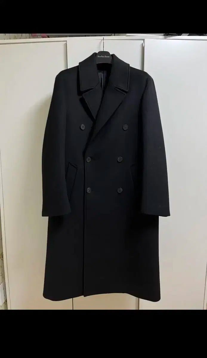 オーバーサイズ ダブル コート Zett ブラック 46