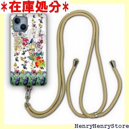 ス ScoLar デザイン iPhone 14 ケース スマホショルダー アイフォン14 スマホケース ショルダーストラップ ショルダーケース スマホストラップ カバー スマホカバー 蝶 花 スカラコ ツル かわいい ブランド 928