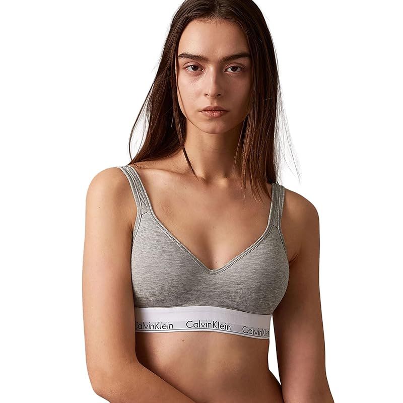 カルバンクライン CALVIN KLEIN MODERN COTTON スクープ バック ライトリー ラインド ブラレット QF 5490 1