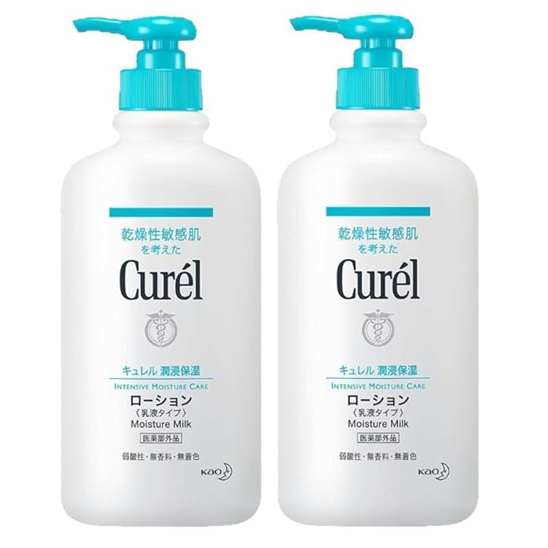 【2本パック】キュレル モイスチャライジング ローション ポンプ 410ｍｌ 410ミリリットル (x 2) 1