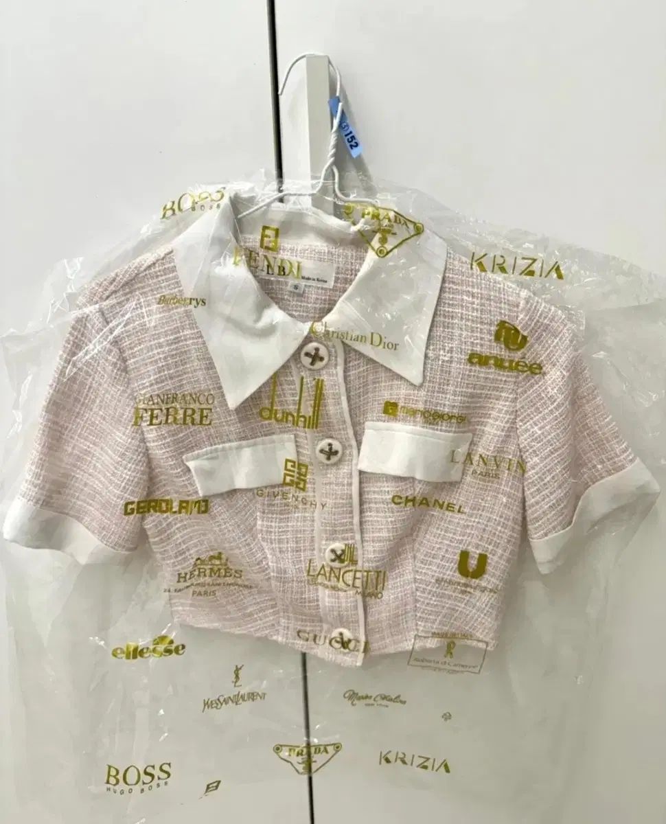 ツイード半袖クロップドジャケットスカートセット