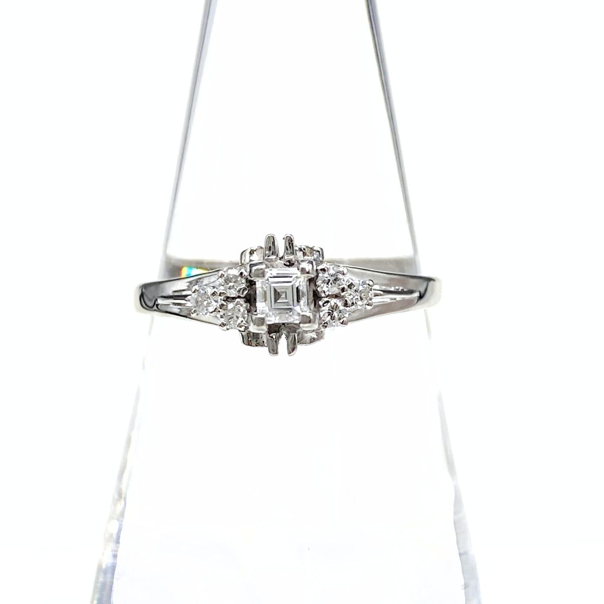 メレダイヤ リング プラチナ 指輪 18号 Pt 900 ダイヤモンド レディース