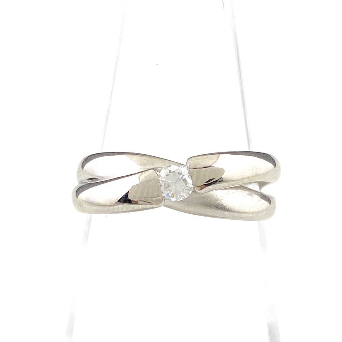 メレダイヤ デザインリング プラチナ 指輪 リング 10号 Pt900