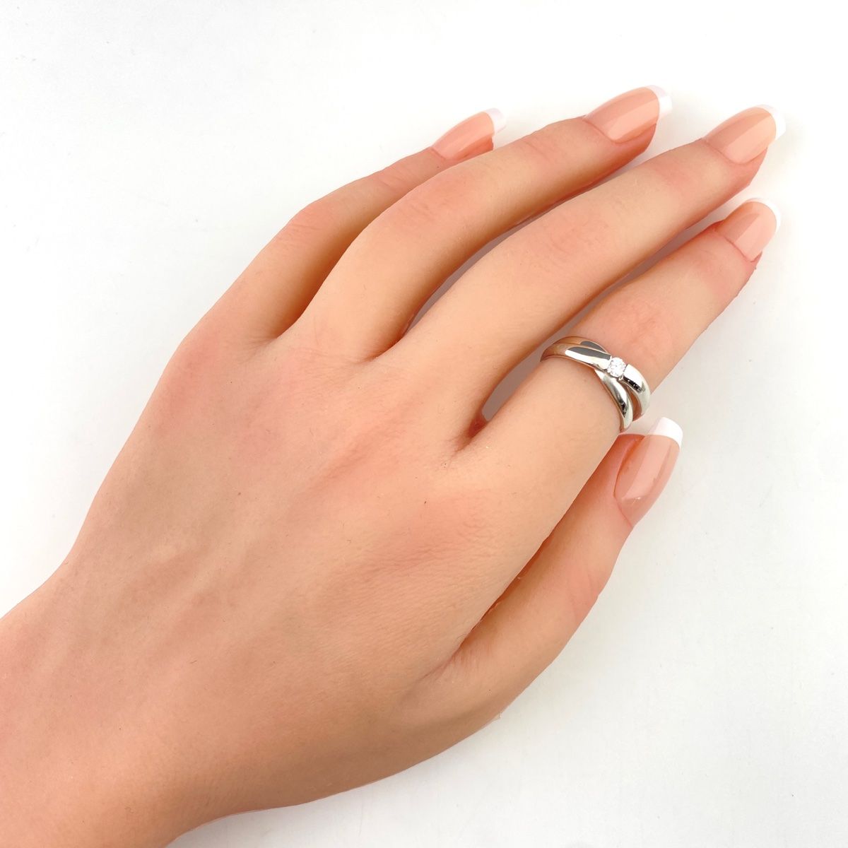 メレダイヤ デザインリング プラチナ 指輪 リング 10号 Pt900