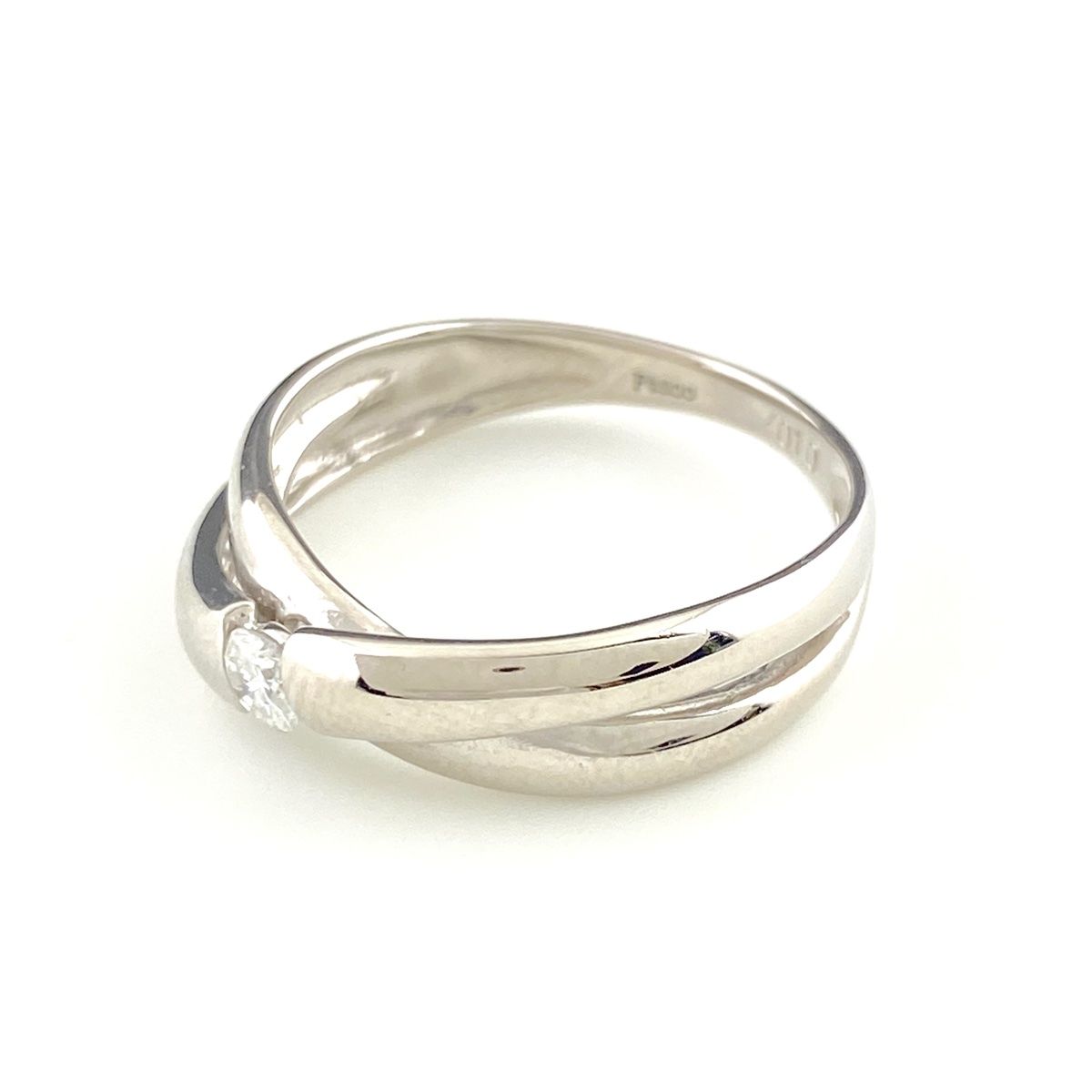 メレダイヤデザインリングプラチナリング指輪5.4g0.76CT10号pt900 バイセル公式】メレダイヤ デザインリング プラチナ 指輪 リング 10号