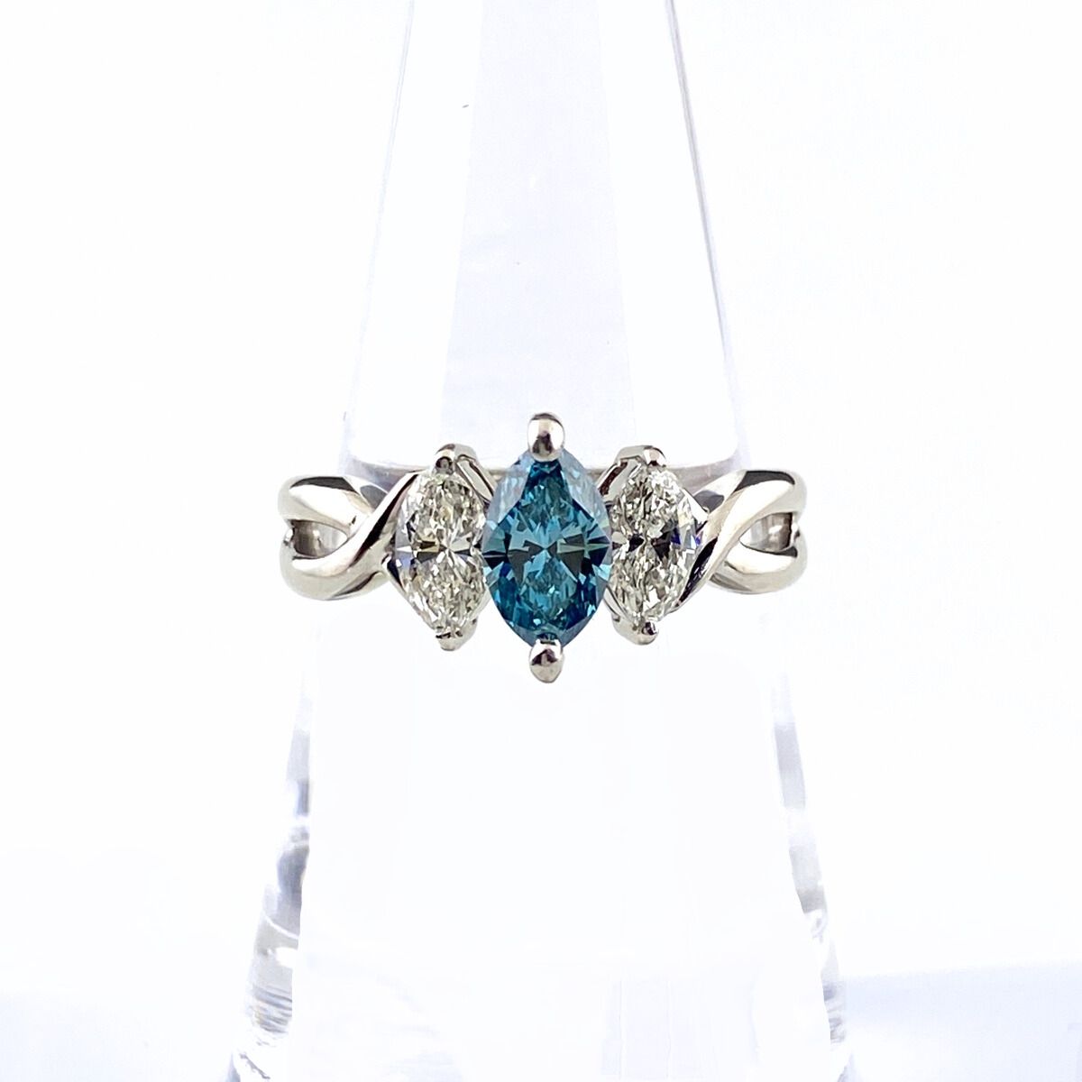 トリートメントダイヤ デザインリング プラチナ 指輪 メレダイヤ リング 15 5号 Pt 900 ダイヤモンド レディース