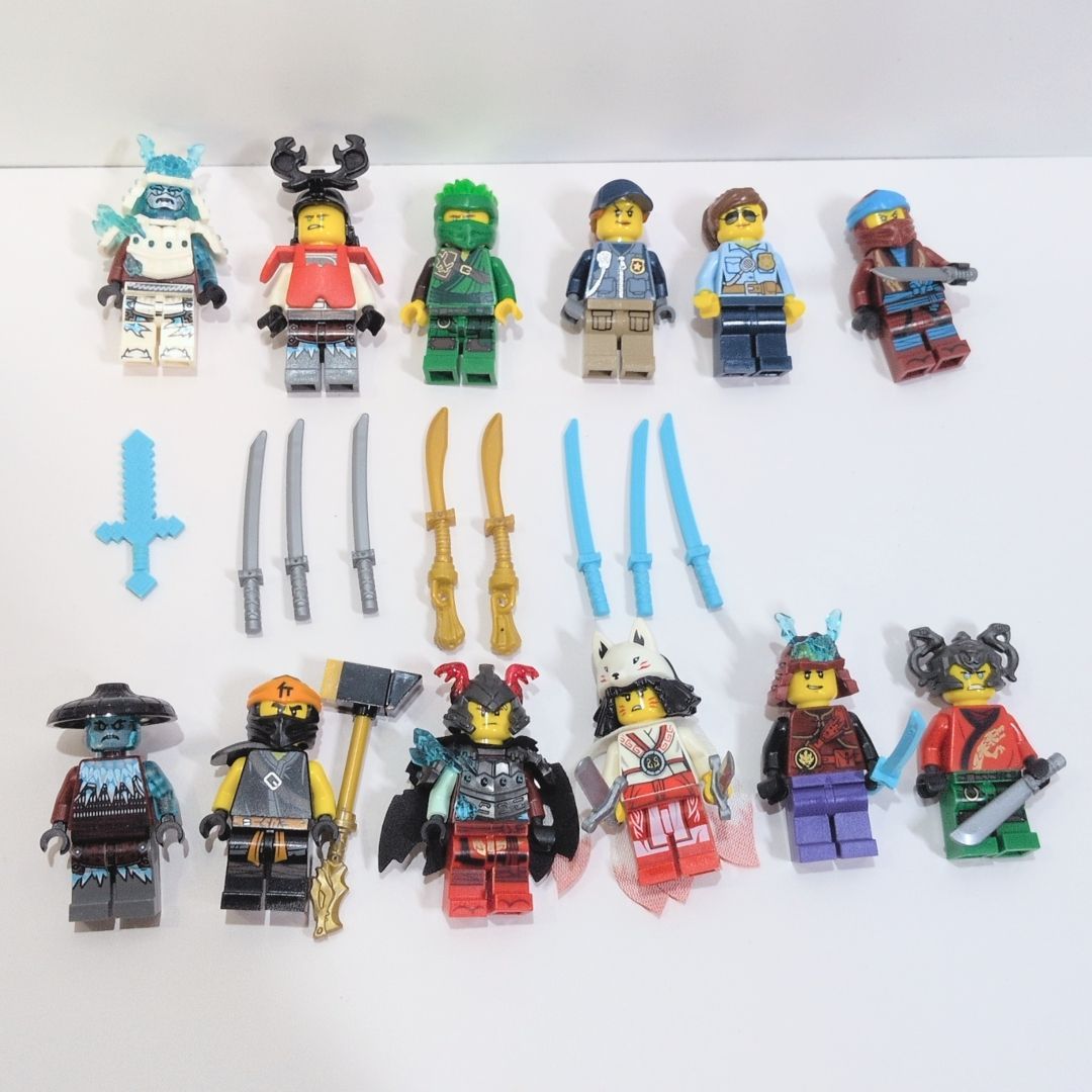 レゴ ニンジャゴー フィグ 人 サムライ 忍者 兵士 アキタ 氷の皇帝 アイスエンペラー ゼン 12体まとめ