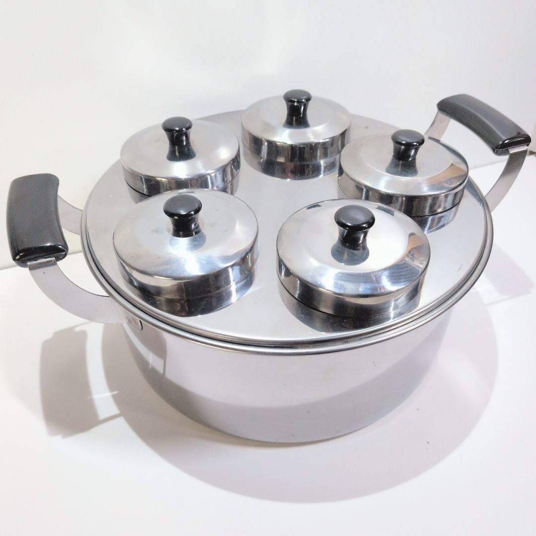 熱燗鍋 酒燗鍋 5本用 焼酎 晩酌 ステンレス レトロ
