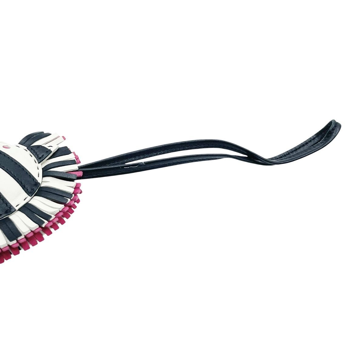 中古】 HERMES エルメス ジージー・サバンナ ゼブラ バッグチャーム