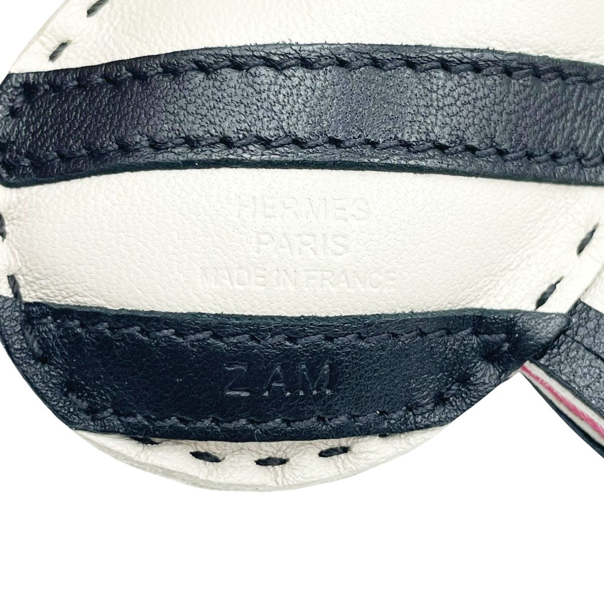 中古】 HERMES エルメス ジージー・サバンナ ゼブラ バッグチャーム