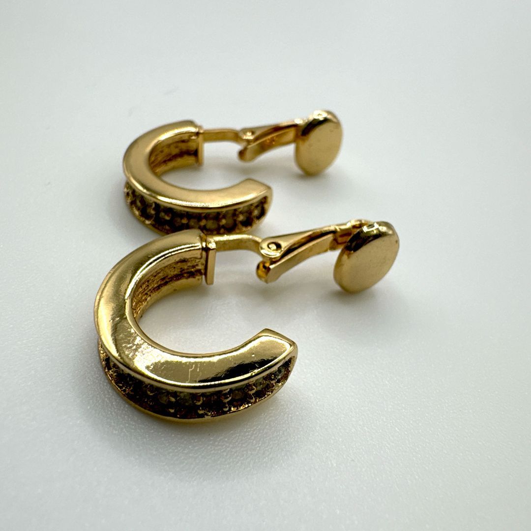 美品□ Christian Dior クリスチャンディオール ラインストーン