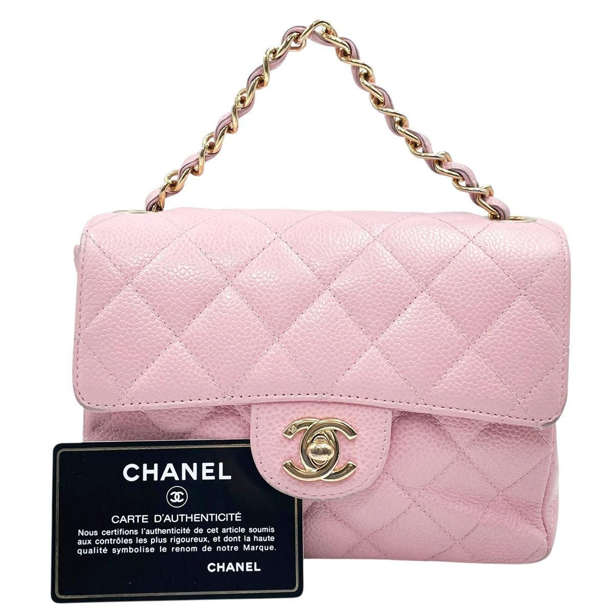 中古】 CHANEL シャネル ヴィンテージ ミニマトラッセ17 キャビア