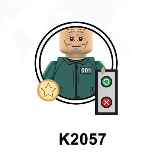 イカゲーム 9体セット レゴ互換 ミニフィグ 韓国 LEGO ミニフィギュア