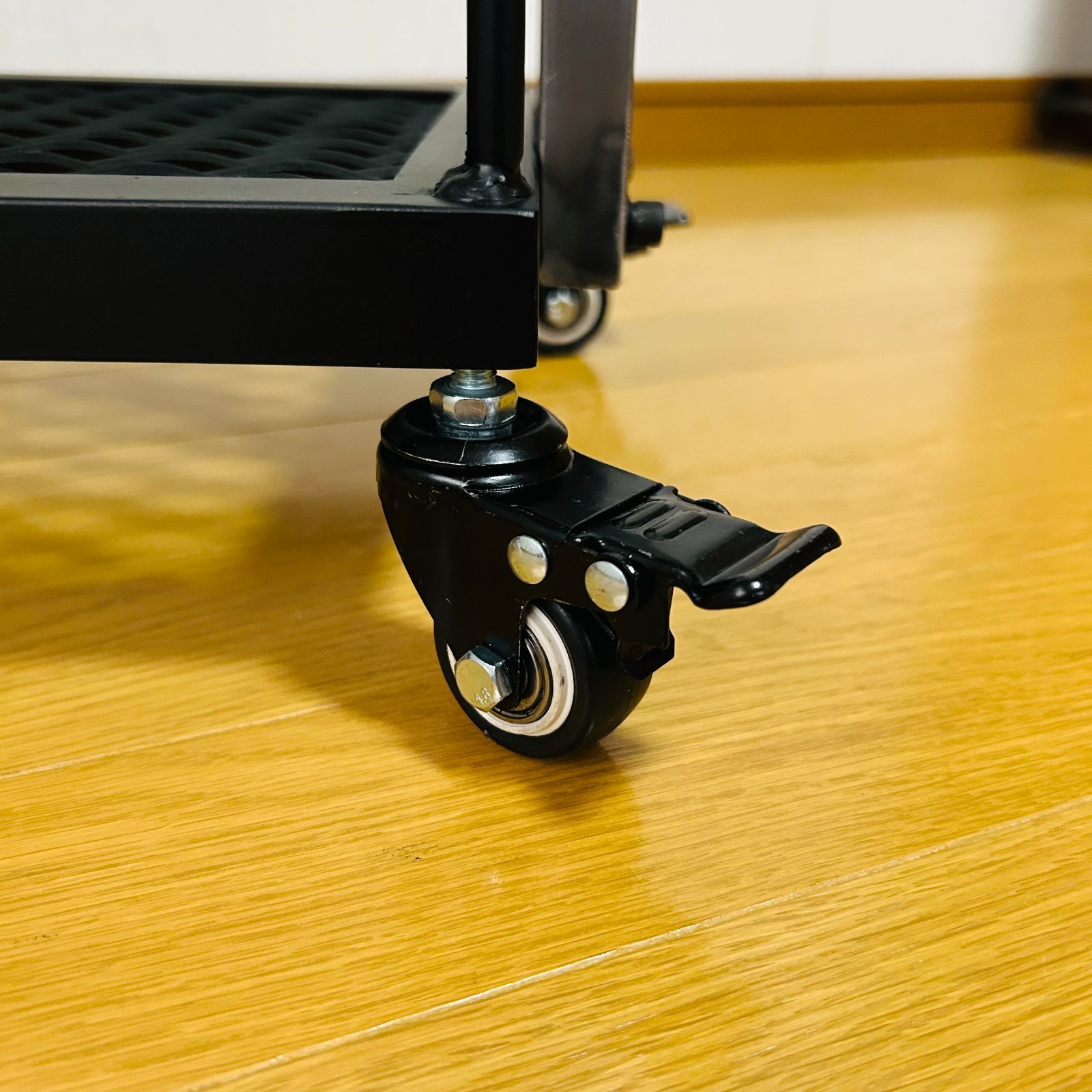 スチールバーカート ウイスキーラック 3段 ブラック アイアン家具