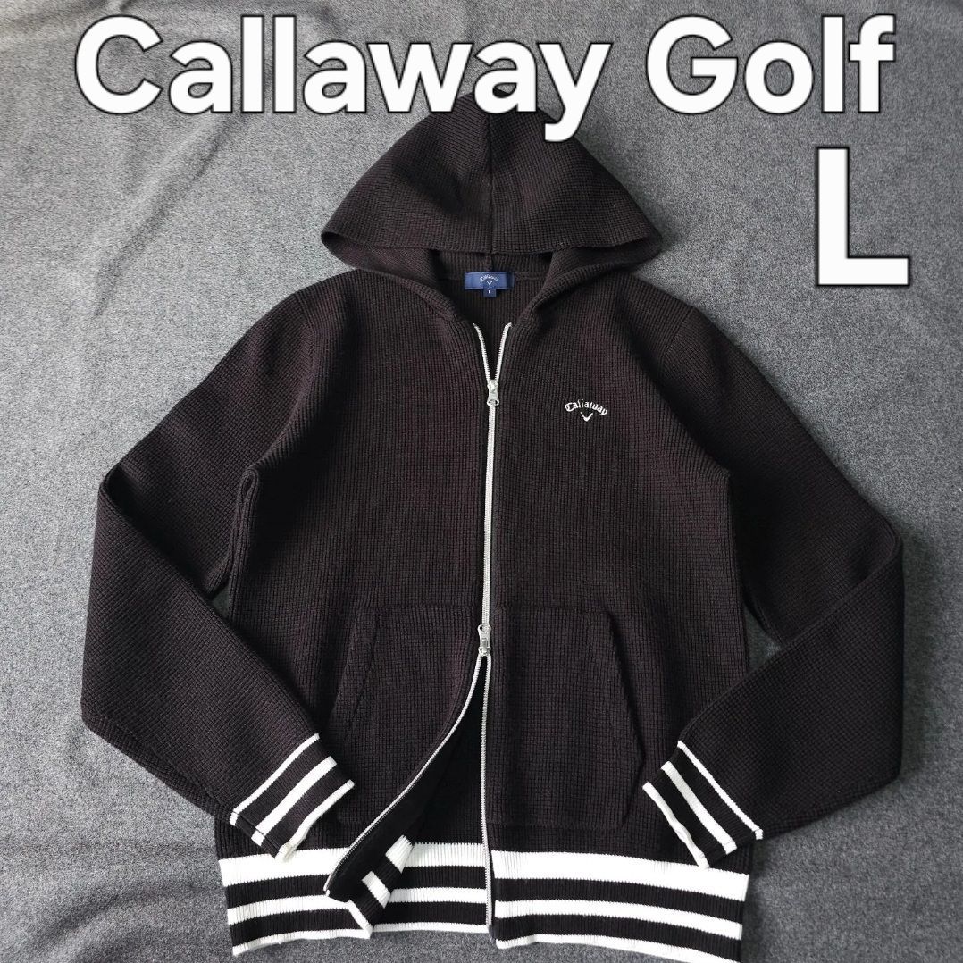Callaway Golf】キャロウェイ 秋冬 長袖ニットパーカー ブルゾン