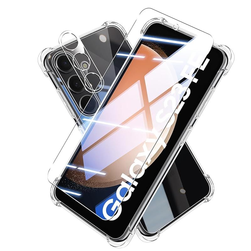 1+1+1入り】対応 Galaxy S23 FE SCG24 フイルム + ケース ギャラクシー