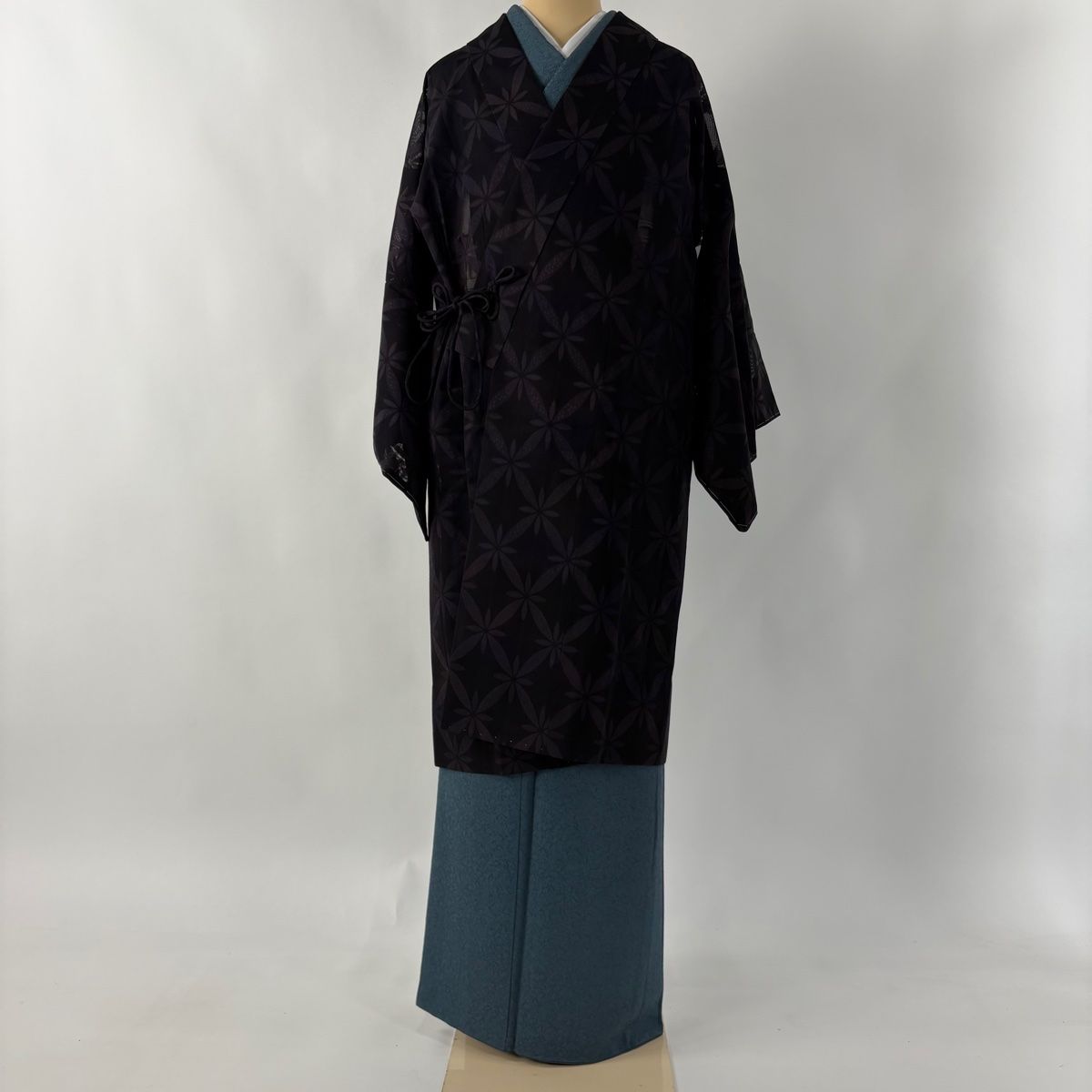 美品 ADORE ステッチジャガードニットワンピース アドーア ブラック ADORE】 ステッチジャガードニットワンピース アドーア ブラックM