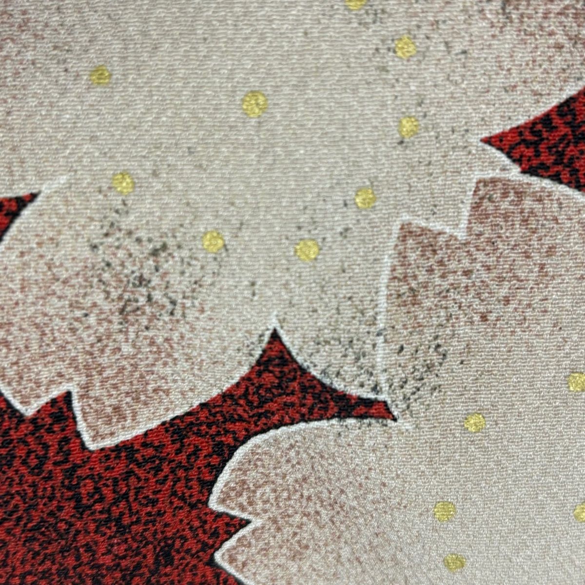 振袖 身丈163cm 裄丈67.5cm L 袷 洗える着物 桜 短冊 染め分け 金彩 黒