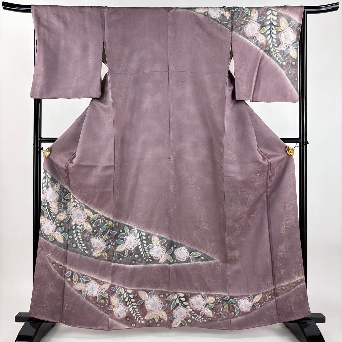 逸品　【辻が花　絞り　銀通し】　裄丈67 訪問着 逸品 【辻が花 絞り 銀通し】 裄丈67 訪問着 - メルカリ