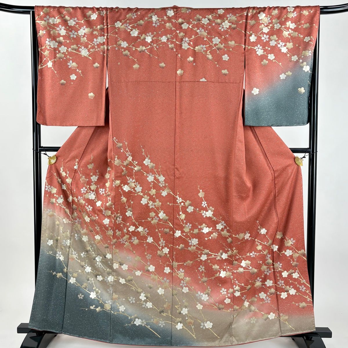 正絹✿暈し染め　金銀彩　訪問着　広衿　袷 正絹✿暈し染め 金銀彩 訪問着 広衿 袷