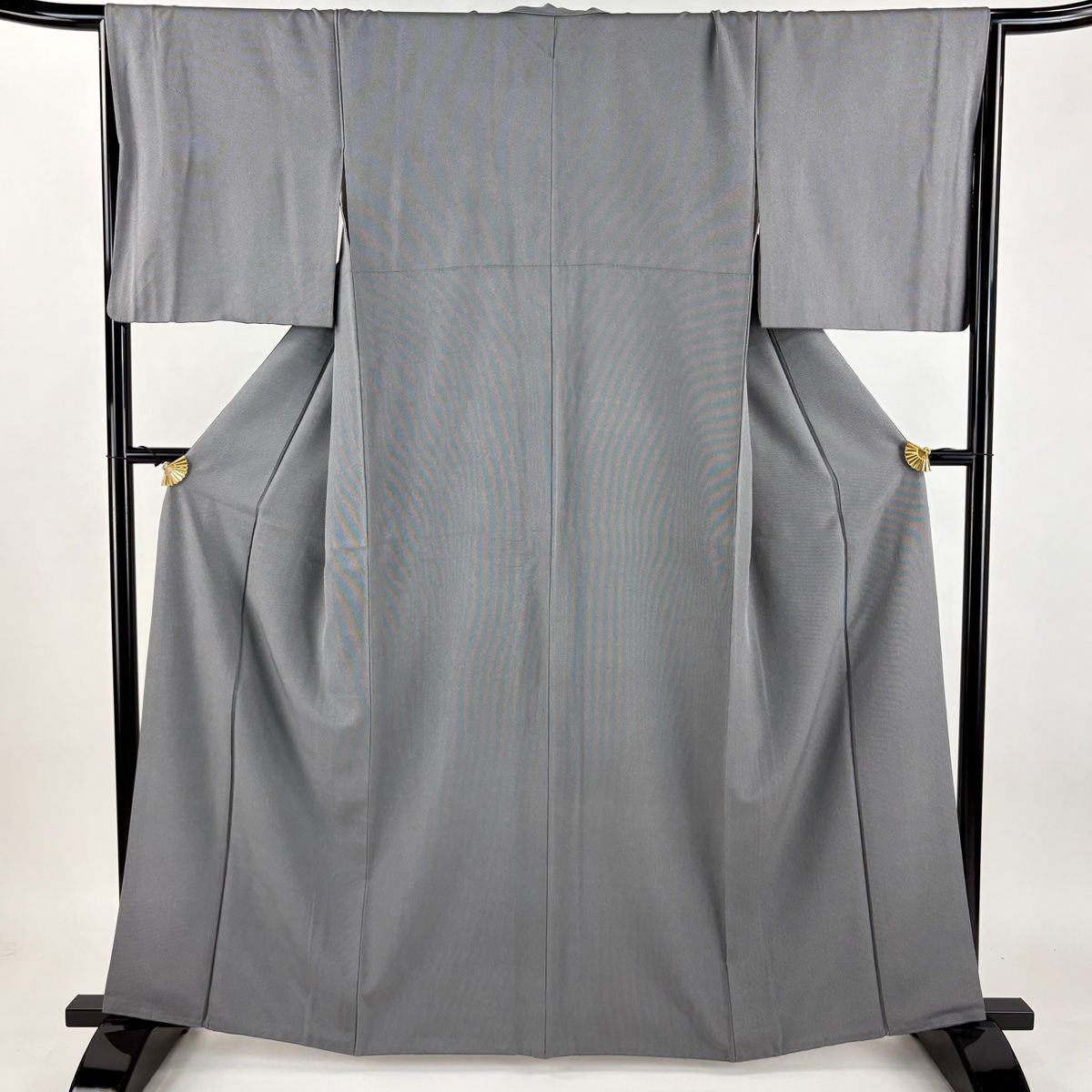 江戸小紋 身丈163 cm 裄丈66 M 袷 万筋 黒灰 正絹 秀品