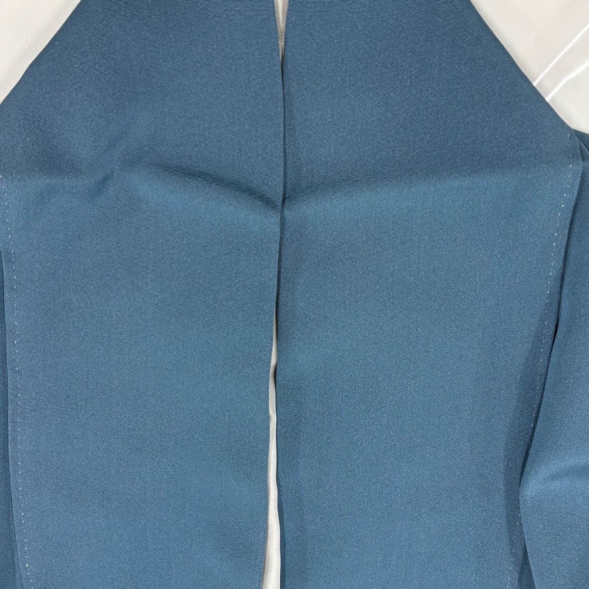  訪問着 身丈164.5 cm 裄丈66 M 袷 葉柄 流水 金糸 金彩 青灰色 正絹 秀品 訪問着 付け下げ 着物