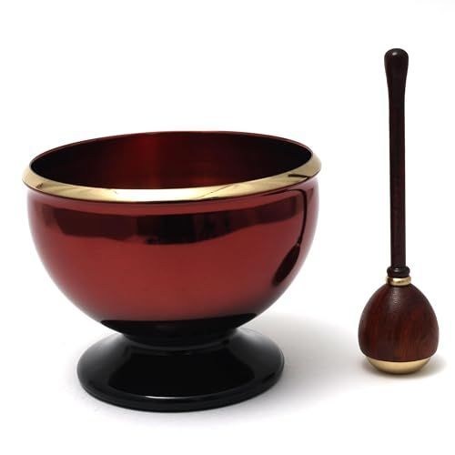 美しい音色 仏具 おりんセット 倒れないリン棒収納 一体型 法要 仏壇用 鈴