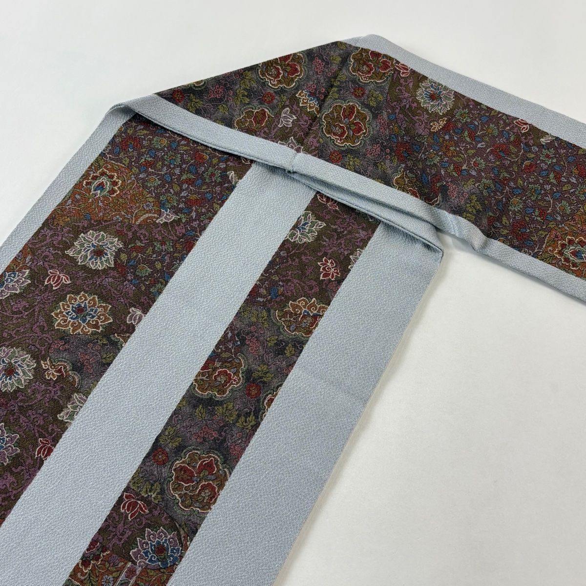 美品】 名古屋帯 秀品 草花 鳥 縮緬 灰色 正絹 【中古】 - メルカリ