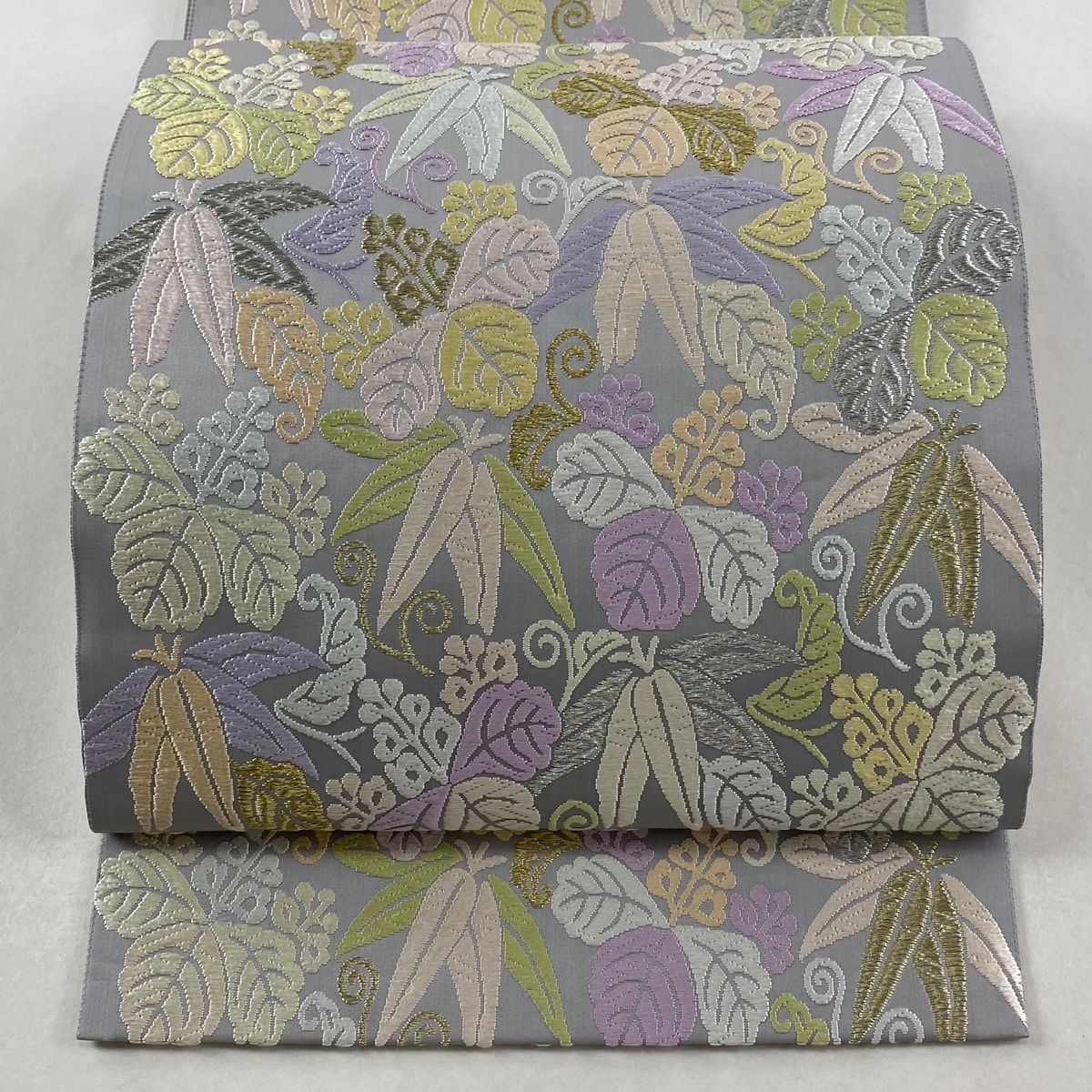 美品】 袋帯 逸品 山口美術織物 落款 北政所桐笹文様 金銀糸