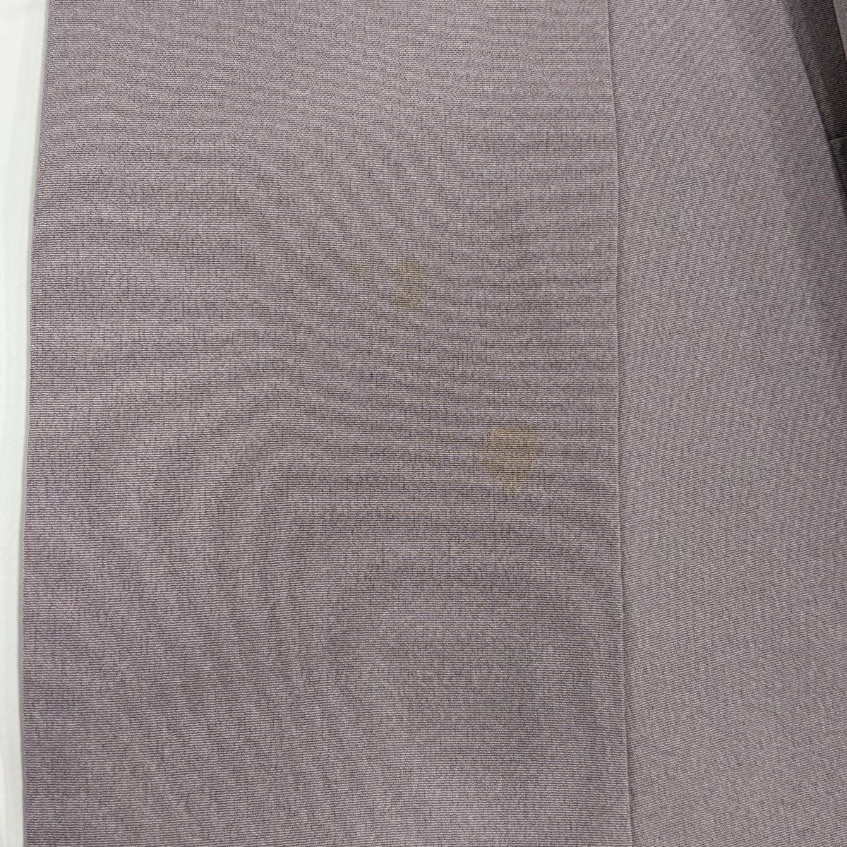  付下げ 身丈161 5 cm 裄丈66 M 袷 草花 器物 刺繍 金糸 薄紫 正絹 訪問着 付け下げ 着物