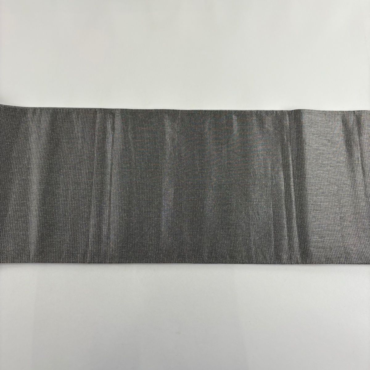 袋帯 名品 花菱 幾何学模様 金銀糸 唐織 灰色 六通 正絹 【】 【公式通販】