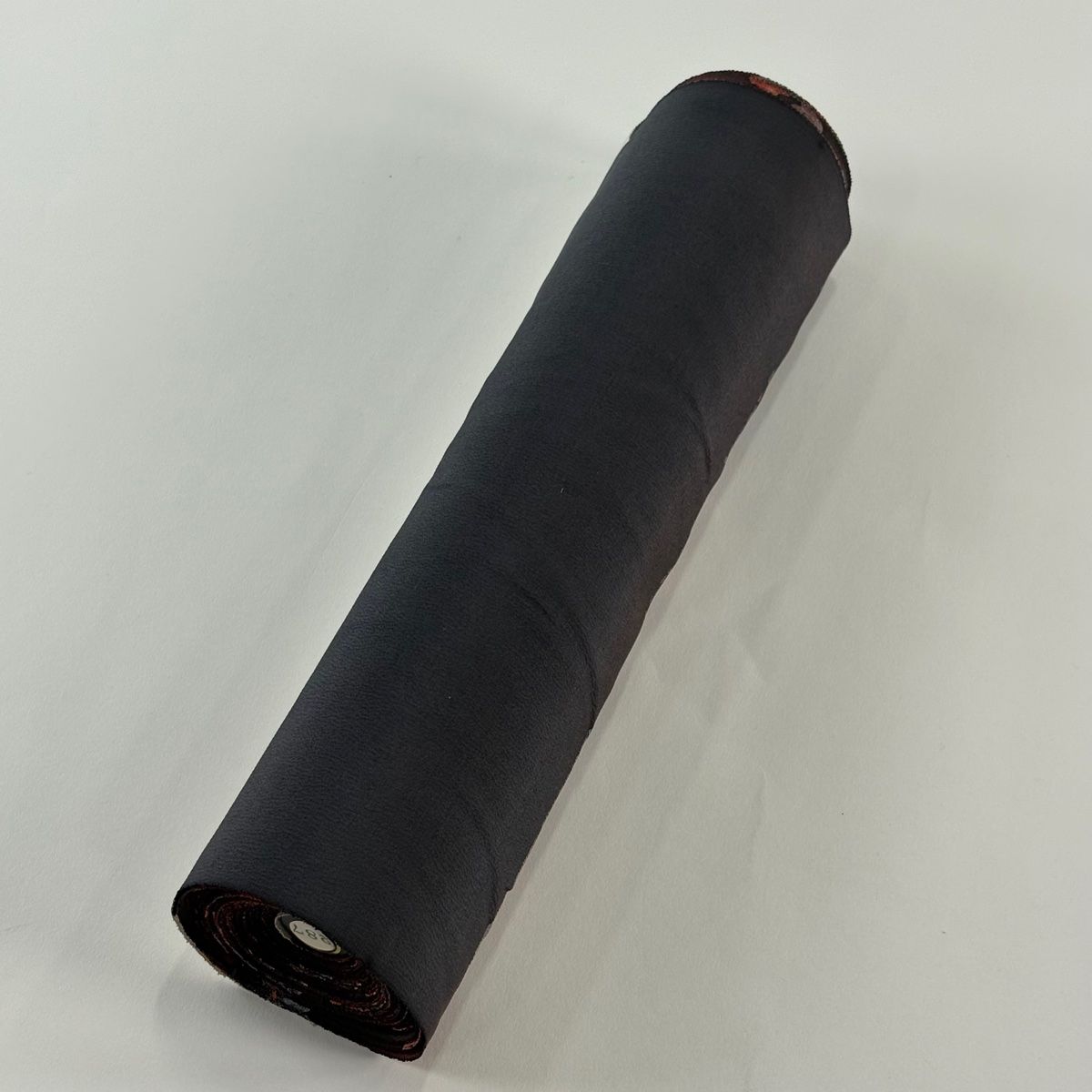  反物 秀品 小紋 草花 花唐草 ぼかし 茶紫 正絹 小紋 着物反物