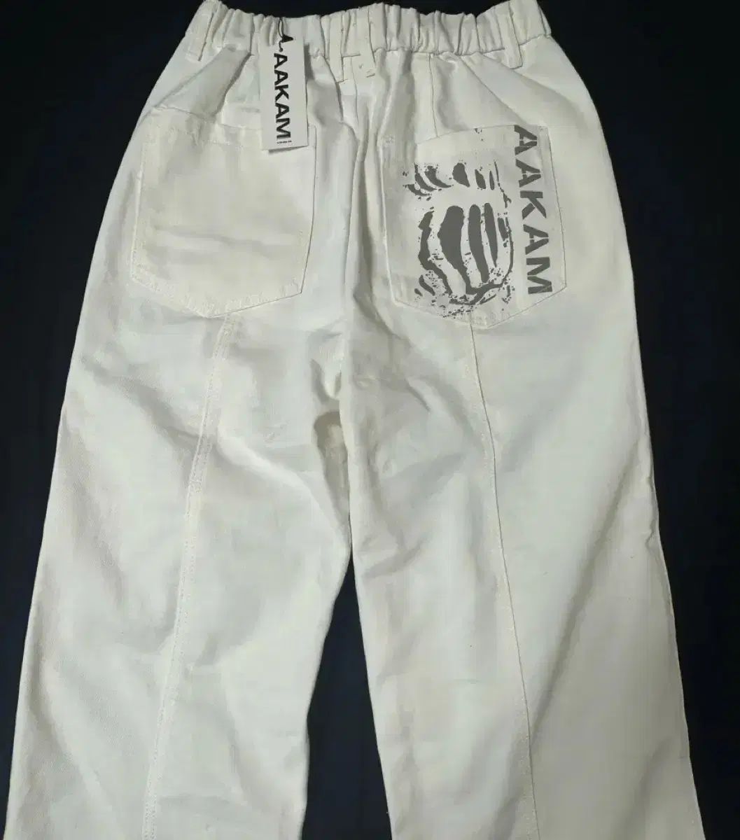 アハム パンツ Knee Pin tuck Printed Denim Pant