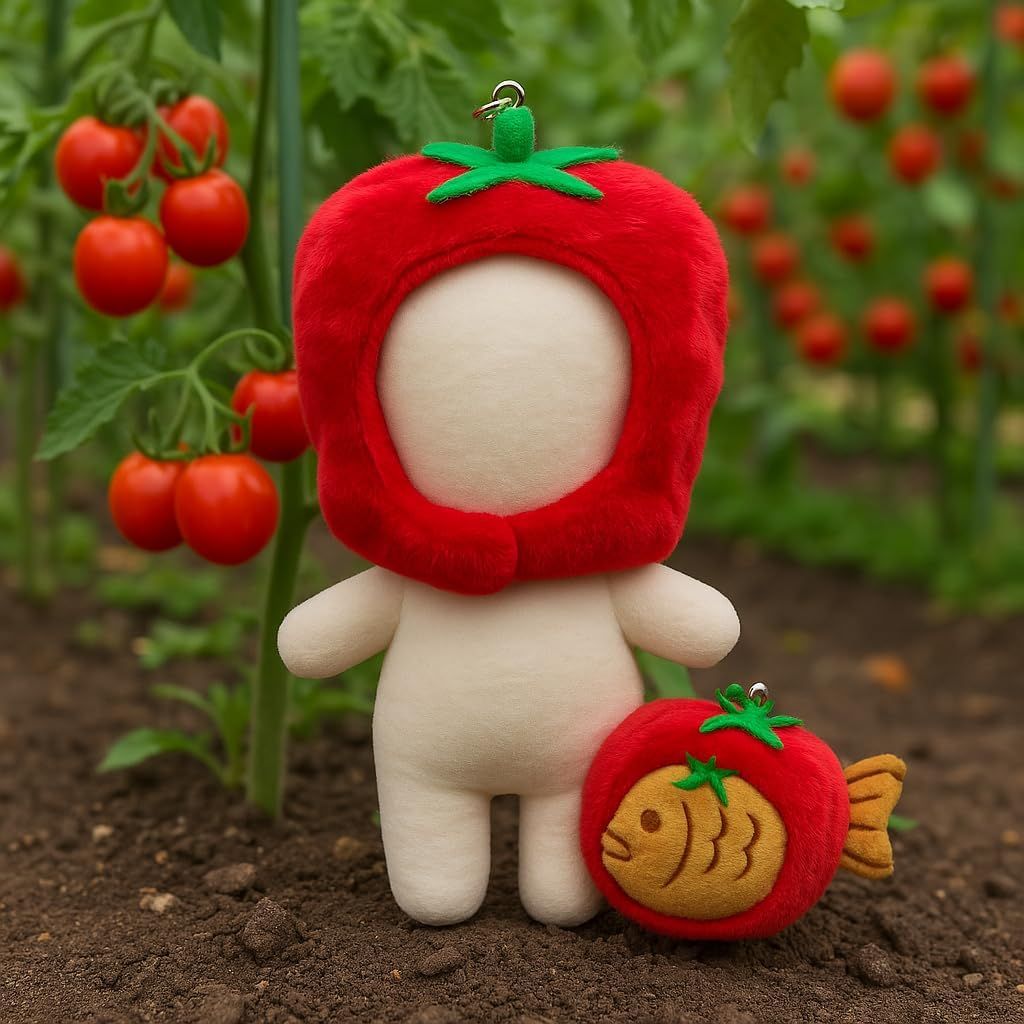 AXLUCE-ぬい服-10cm-かぶりもの-ぬいぐるみ-服-人形 (トマト) - メルカリ