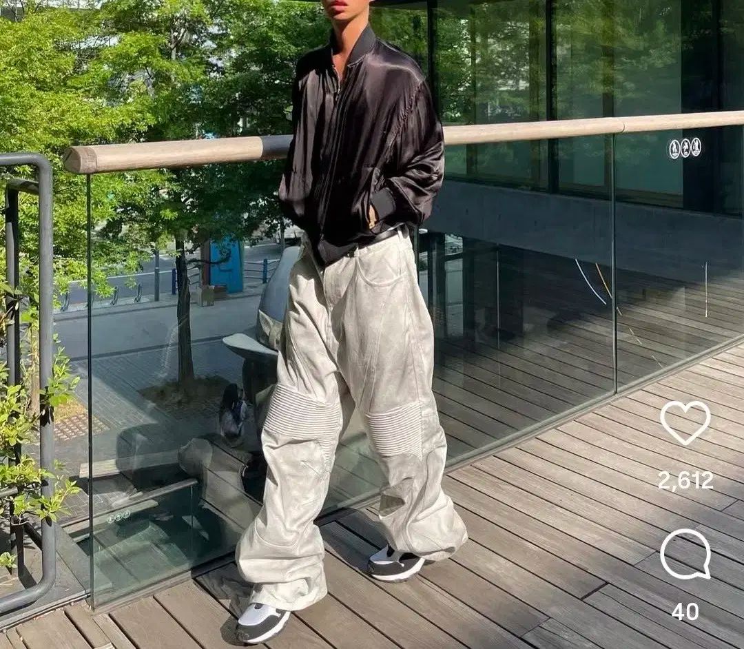 mngu レーシングパンツ クリームM