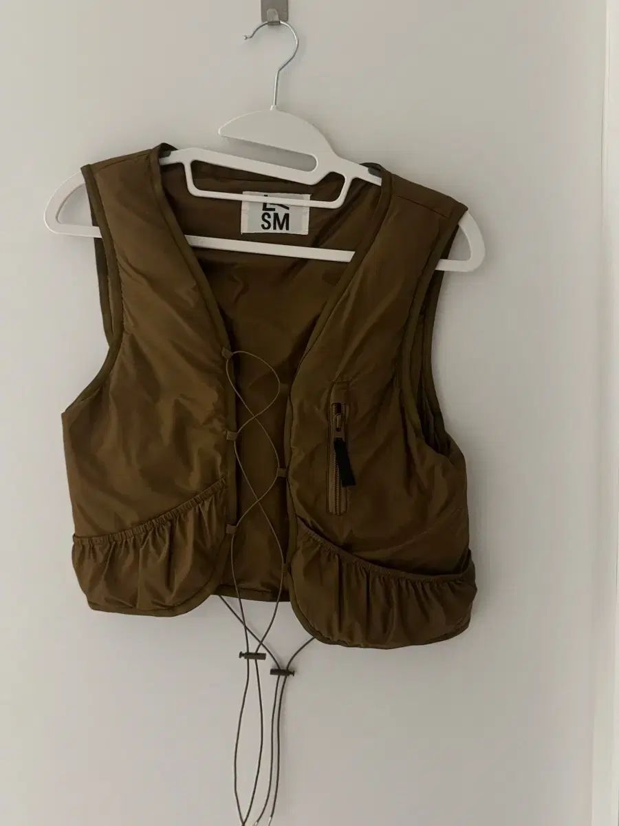  LOVE U SO MERCH シャーリング ベスト ダックダウン ブラウン ベスト ジレ ベスト ジレ ビスチェ