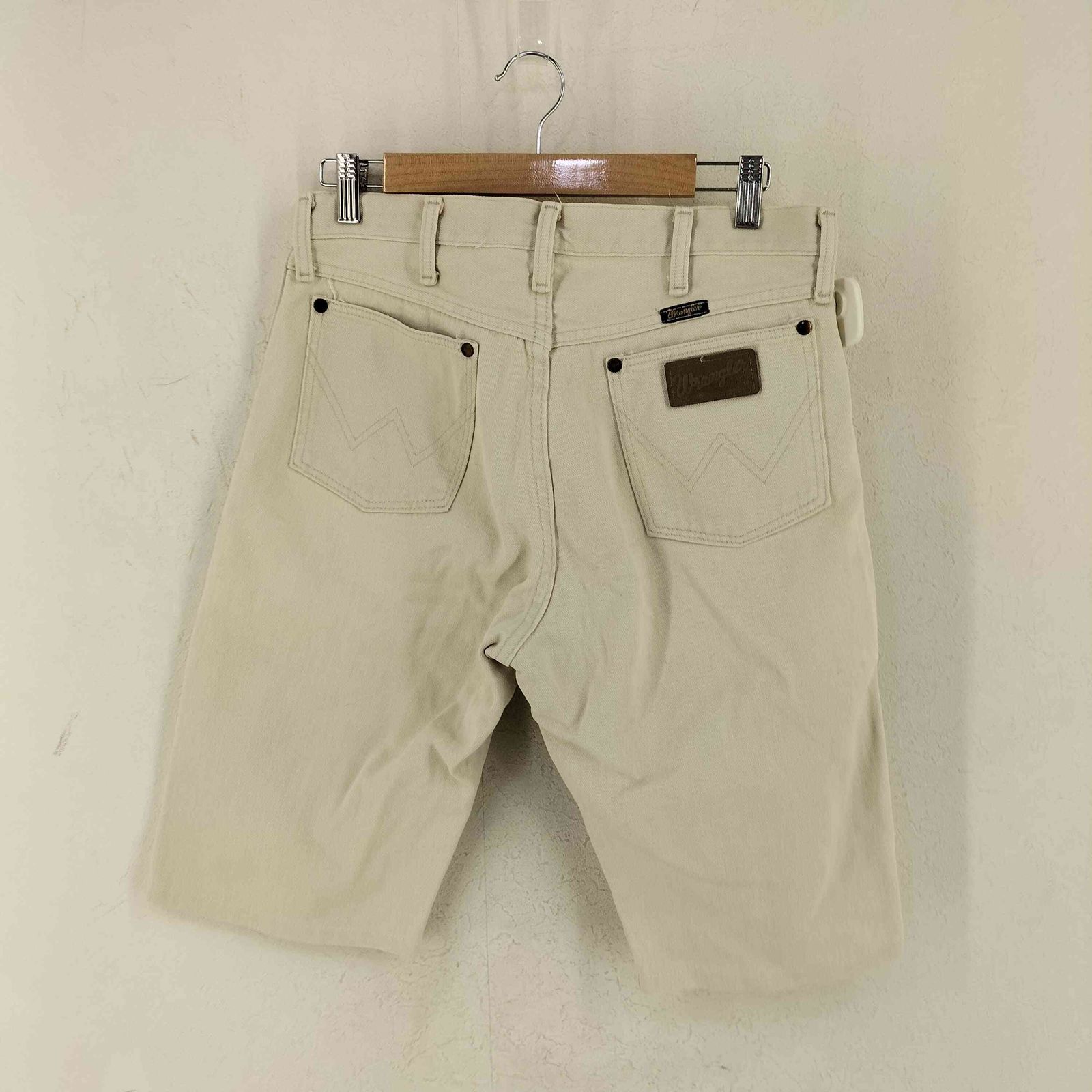 ラングラー Wrangler USA製 ホワイト デニム ショーツ リメイク メンズ  32