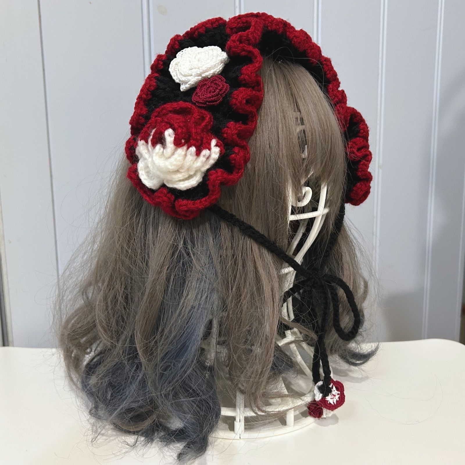  糸の魔法 ヘッドドレス 編み物 その他 ファッション小物