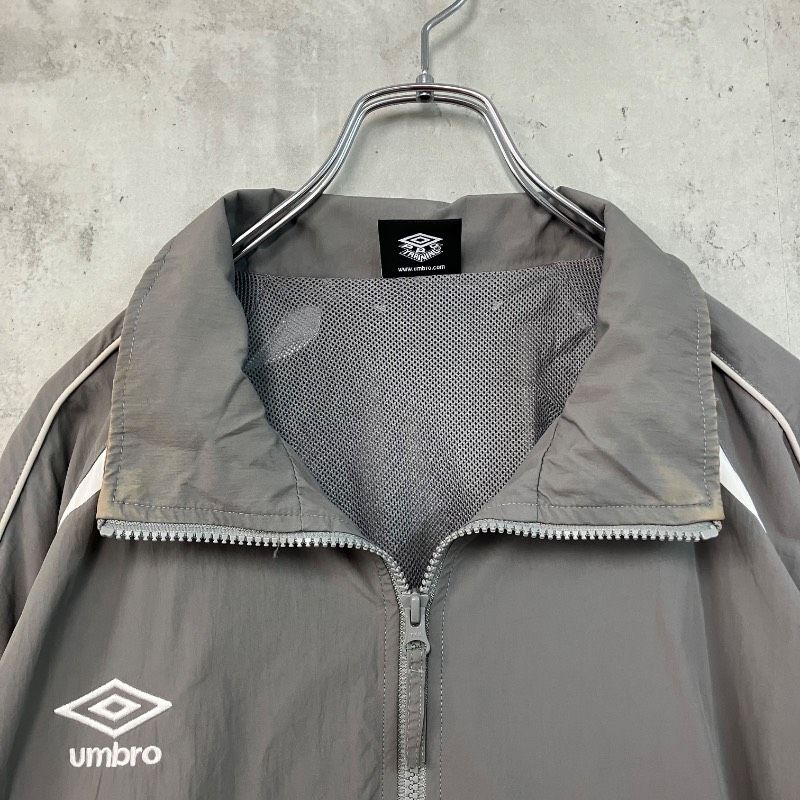 UMBRO アンブロ ナイロンジャケット トラックジャケット L グレー