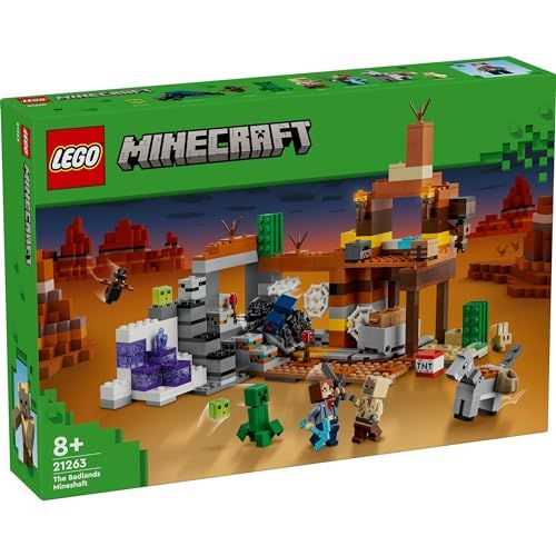 レゴ LEGO マインクラフト 荒野の廃坑 おもちゃ 玩具 プレゼント ブロック 男の子 女の子 子供 8歳 9歳 10歳 小学生 マイクラ Minecraft グッズ ゲーム 21263 se