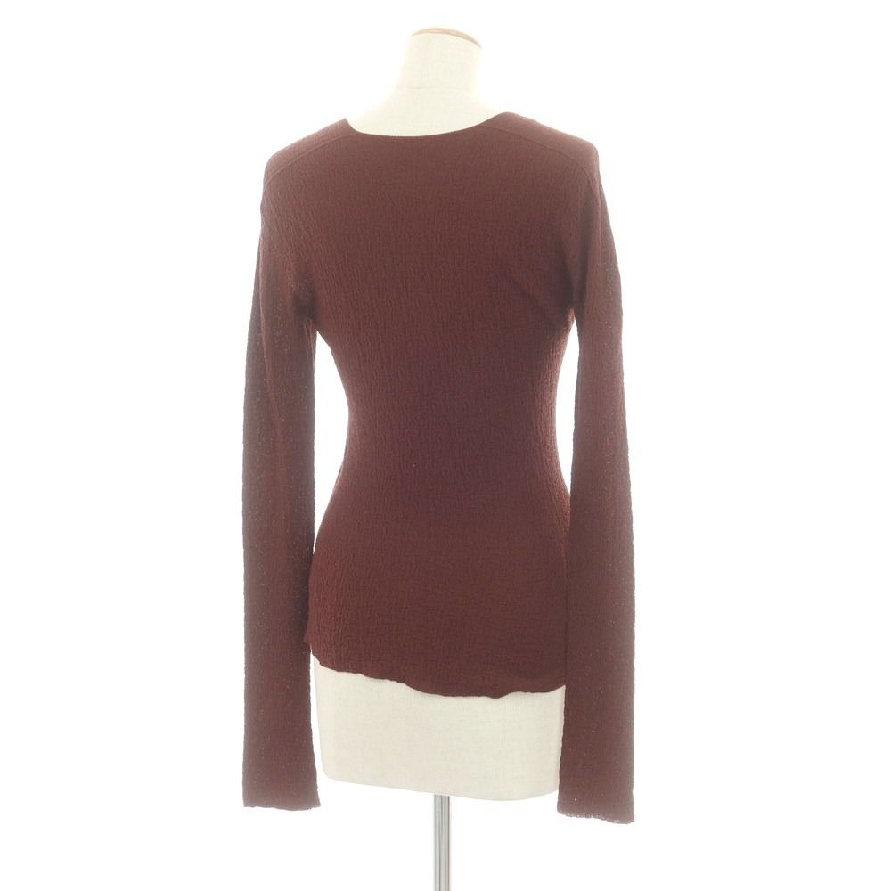 イッセイミヤケ ISSEY MIYAKE 秋冬 ニットカットソー ブラウン サイズ表記なし L位 レディース