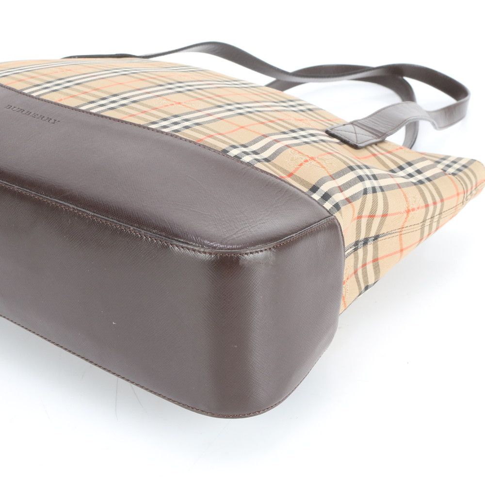美品】バーバリーズ 裏地ノバチェック レザー 2wayバッグ シャドー