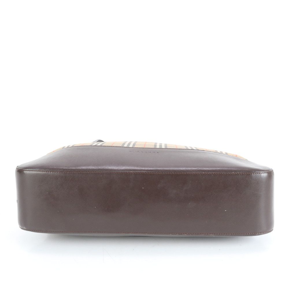 美品 バーバリー ノバ チェック シャドーホース レザー トート バッグ