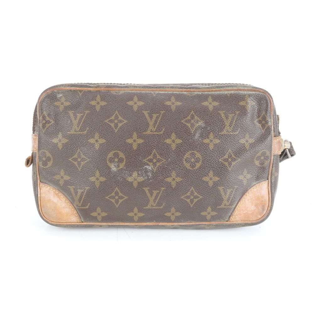 ルイヴィトン モノグラム マルリー ドラゴンヌ GM M 51825 レザー セカンドバッグ クラッチ ポーチ 通勤 ビジネス メンズ ERE CX 20-8