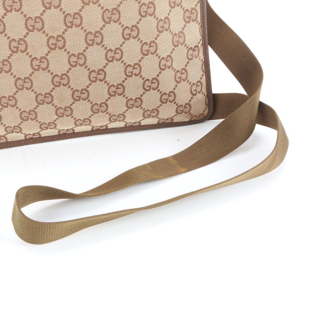 グッチ GG キャンバス レザー ショルダーバッグ 斜め掛け メッセンジャー ビジネス 通勤 27639 トート メンズ ERE CX 14-2