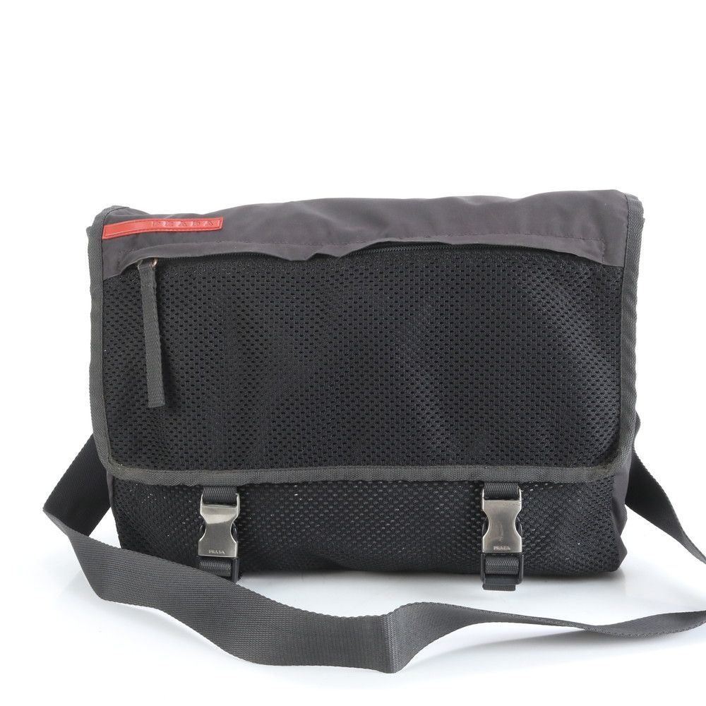 プラダ プラダスポーツ ショルダーバッグ 斜め掛け メッセンジャー ビジネス ブラック 黒 A 4 メンズ ERE CX 29 5